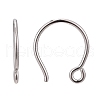 Anti-Tarnish Rhodium Plated 925 Sterling Silver Earring Hooks STER-N0001-028-6