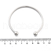 Brass Open Cuff Bangles BJEW-G736-07P-5