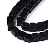 Synthetic Blue Goldstone Beads Strands G-T139-8x8-18B-3