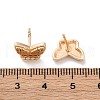 Brass Stud Earrings EJEW-D288-08G-3