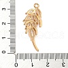 Brass Micro Pave Clear Cubic Zirconia Pendants ZIRC-U003-01G-05-3