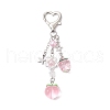 Peach Strawberry Acrylic & Resin Pendant Decorations HJEW-JM02373-1