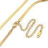 Brass Snake Chain Necklaces for Women NJEW-G084-02G-2