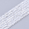 Electroplate Glass Beads Strands EGLA-T013-04J-1