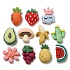 Cartoon Fruit Opaque Resin Cabochons RESI-D006-03-1