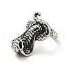 316 Stainless Steel Snake Finger Ring RJEW-C030-05F-AS-3