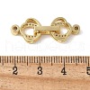 Brass Pave Clear Cubic Zirconia Fold Over Clasps KK-M320-21G-3