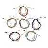 Gemstone Braided Bead Bracelets BJEW-C061-10-1