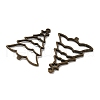 Alloy Open Back Bezel Pendants PALLOY-R098-39AB-2