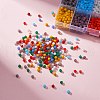 1800Pcs 10 Colors Opaque Solid Color Glass Beads Strands GLAA-SZ0001-84-6