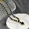 Brass Cubic Zirconia Heart Pendant Necklaces NJEW-Z059-07G-01-2