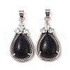 Synthetic Blue Goldstone Pendants G-A095-02P-04-1