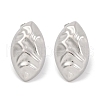 Non-Tarnish Horse Eye 304 Stainless Steel Stud Earrings EJEW-H013-26P-1