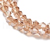 Electroplate Glass Beads Strands EGLA-J026-3mm-H08-4