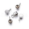 Tarnish Resistant 304 Stainless Steel Charms Rhinestone Settings STAS-O107-02P-1
