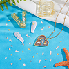 Olycraft 800Pcs 16 Style Ocean Themed Alloy & Brass Cabochons MRMJ-OC0002-63-5