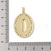 Brass Cubic Zirconia Pendants KK-Z050-24G-01-3