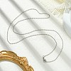1.5mm Rack Plating Brass Ball Chain Necklaces for Women Men MAK-L044-62P-3