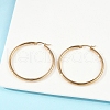 201 Stainless Steel Big Hoop Earrings EJEW-F205-14G-B-4