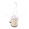 Christmas Unfinished Wood Pendant Decorations WOOD-D026-01A-1