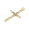 Real 18K Gold Plated Brass with Glass Pendants KK-A209-05A-G-2