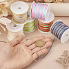  6 Rolls 6 Colors Segment Dyed Nylon Chinese Knotting Cord NWIR-TA0001-04-6