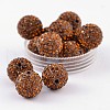Grade A Rhinestone Pave Disco Ball Beads RB-Q105-7-1