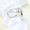 Brass Cuff Rings for Women RJEW-G347-16P-2
