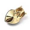 Real 18K Gold Plated Rack Plating Brass Micro Pave Clear Cubic Zirconia Pendants KK-C015-19G-06-3