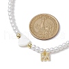 Brass Micro Pave Grade AAA Cubic Zirconia Letter Pendant Necklaces NJEW-JN04771-13-3