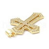 Brass Micro Pave Cubic Zirconia Pendant ZIRC-C021-25G-3