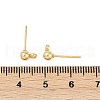 304 Stainless Steel Ball Post Stud Earring Findings X-STAS-Z035-01G-H-3