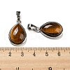 Natural Tiger Eye Pendants G-I358-B24-3