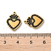 Ion Plating(IP) 304 Stainless Steel Enamel Pendants STAS-M102-39G-3