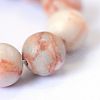 Natural Red Netstone Round Bead Strands X-G-E334-10mm-06-4