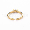 Brass Enamel Cuff Rings RJEW-T016-29B-NF-2