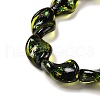 Handmade Dichroic Foil Glass Beads Strands DICH-U001-08B-3
