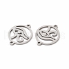 Tarnish Resistant 201 Stainless Steel Connector Charms STAS-K251-089P-2