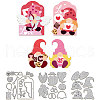 Valentine's Day Theme Carbon Steel Cutting Dies Stencils DIY-WH0309-1573-1