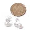 Mother's Day Jewellery Natural Pearl Ear Studs EJEW-P286-02P-3