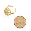 Rack Plating Brass Micro Pave Clear Cubic Zirconia Cuff Rings for Women RJEW-M028-110G-5