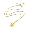Birthday Flower 304 Stainless Steel Pendant Nacklaces For Women STAS-S124-03G-11-2