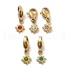 304 Stainless Steel Rhinestone Pendant Decoration STAS-L283-28G-1