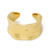 Ion Plating(IP) 304 Stainless Steel Cuff Ring for Women RJEW-C060-45G-2