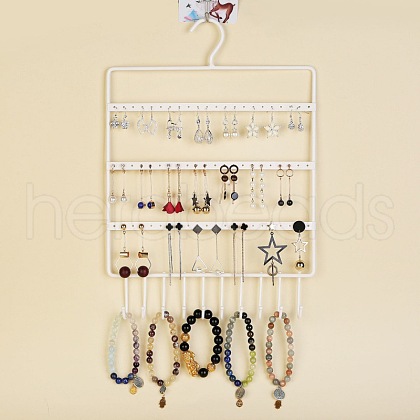 Rectangle Wall-mounted Iron Jewelry Display Rack PW-WG80889-11-1