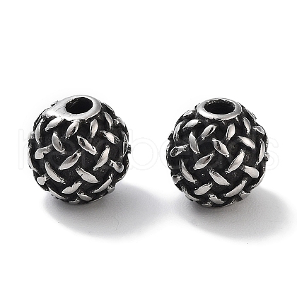 304 Stainless Steel Beads STAS-M057-18AS-1