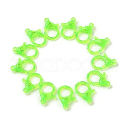 Transparent Plastic Lobster CLaw Clasps KY-H005-A07-1