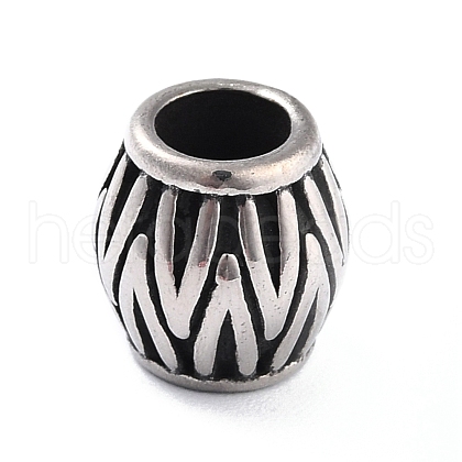 304 Stainless Steel European Beads STAS-I190-22AS-1