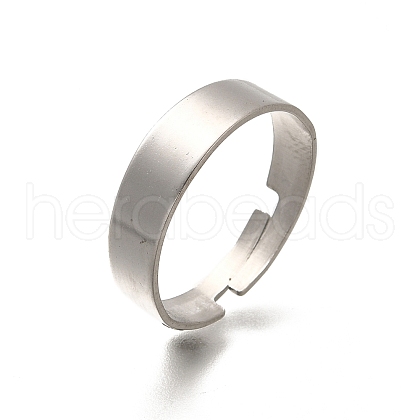 Adjustable 304 Surgical Stainless Steel Cuff Ring Settings STAS-F311-21P-02-1