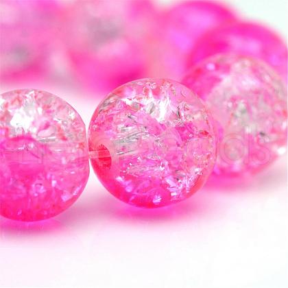 Baking Painted Crackle Glass Bead Strands CCG-S001-10mm-09-1